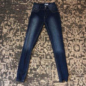 Size 5, skinny leg denim jeans